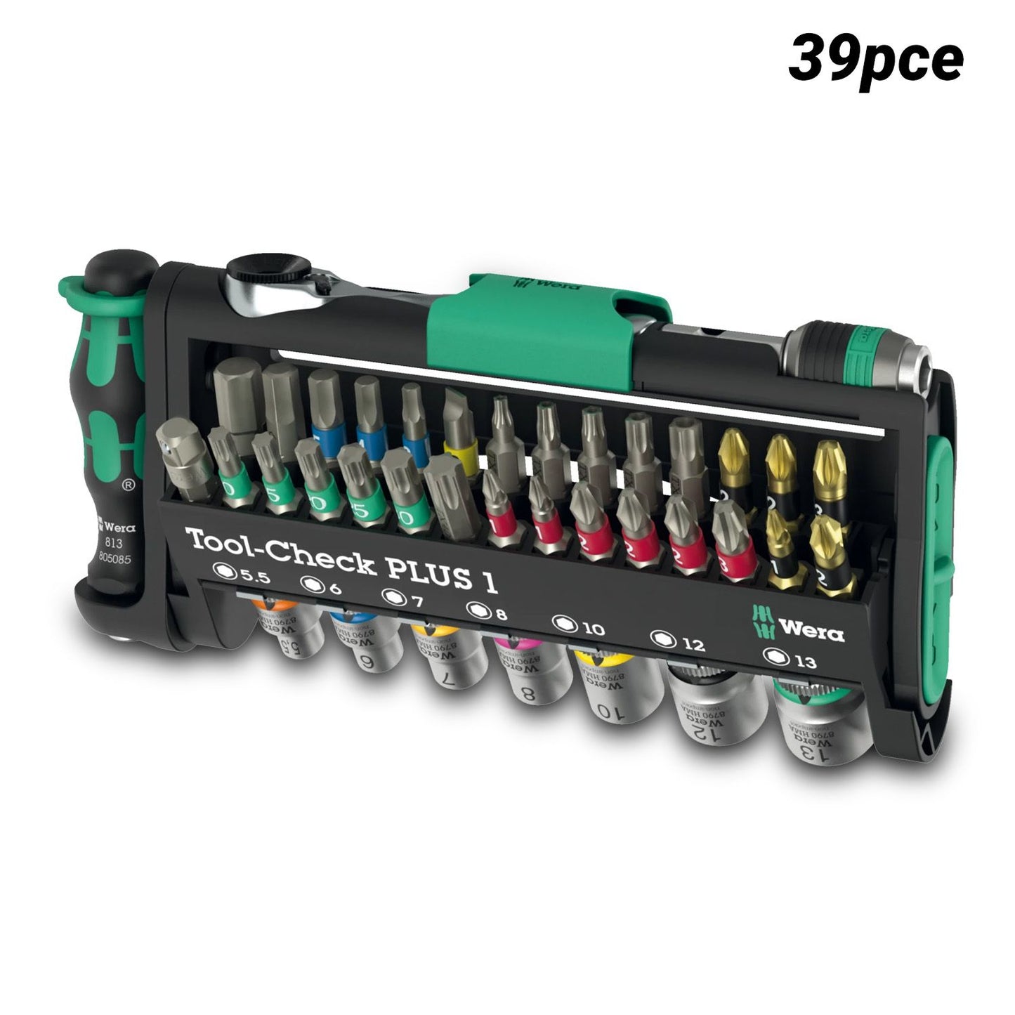 Wera WER049055 39pce Tool-Check Plus 1 Ratchet Set