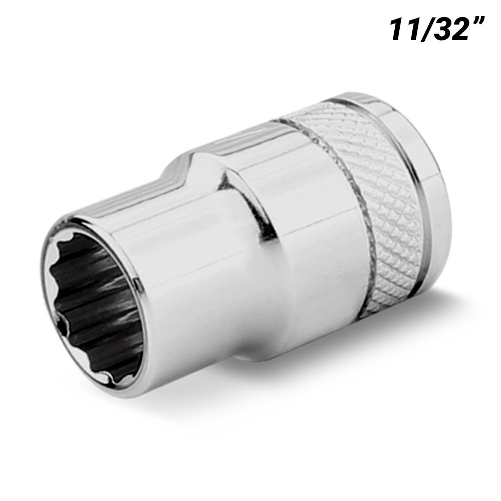 Daytona DI381132SS 3/8" Drive 12 Point 11/32" AF Imperial Socket