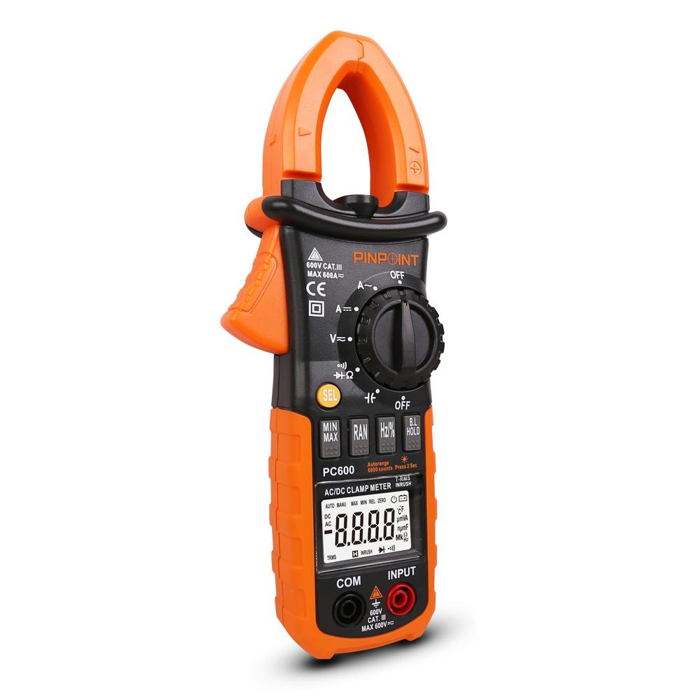 Pinpoint PC600 AC/DC Digital Clamp Meter With Rush Current
