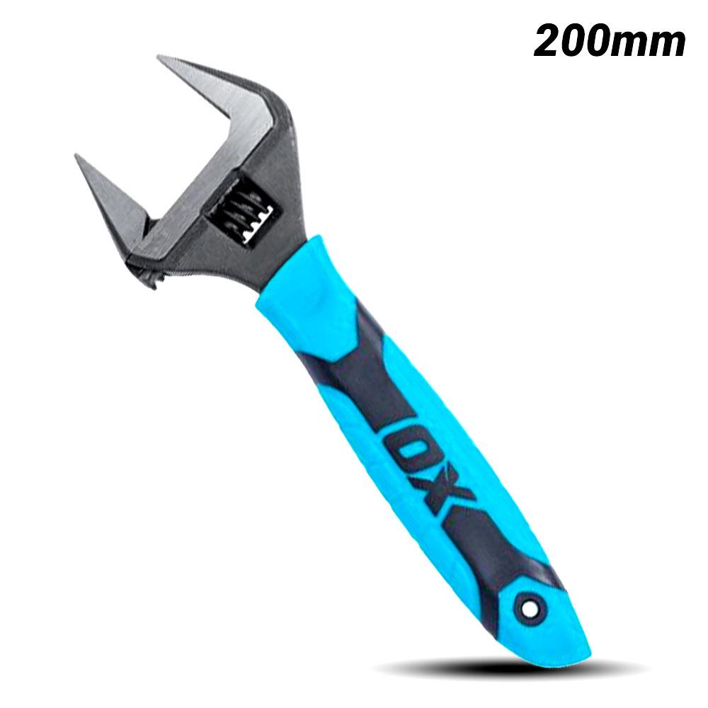 OX Tools OX-P324608 200mm (8") Ultra Wide Jaw Adjustable Wrench