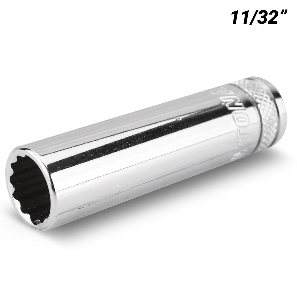 Daytona D141132DS 1/4" Drive 12 Point AF 11/32" AF Imperial Deep Socket