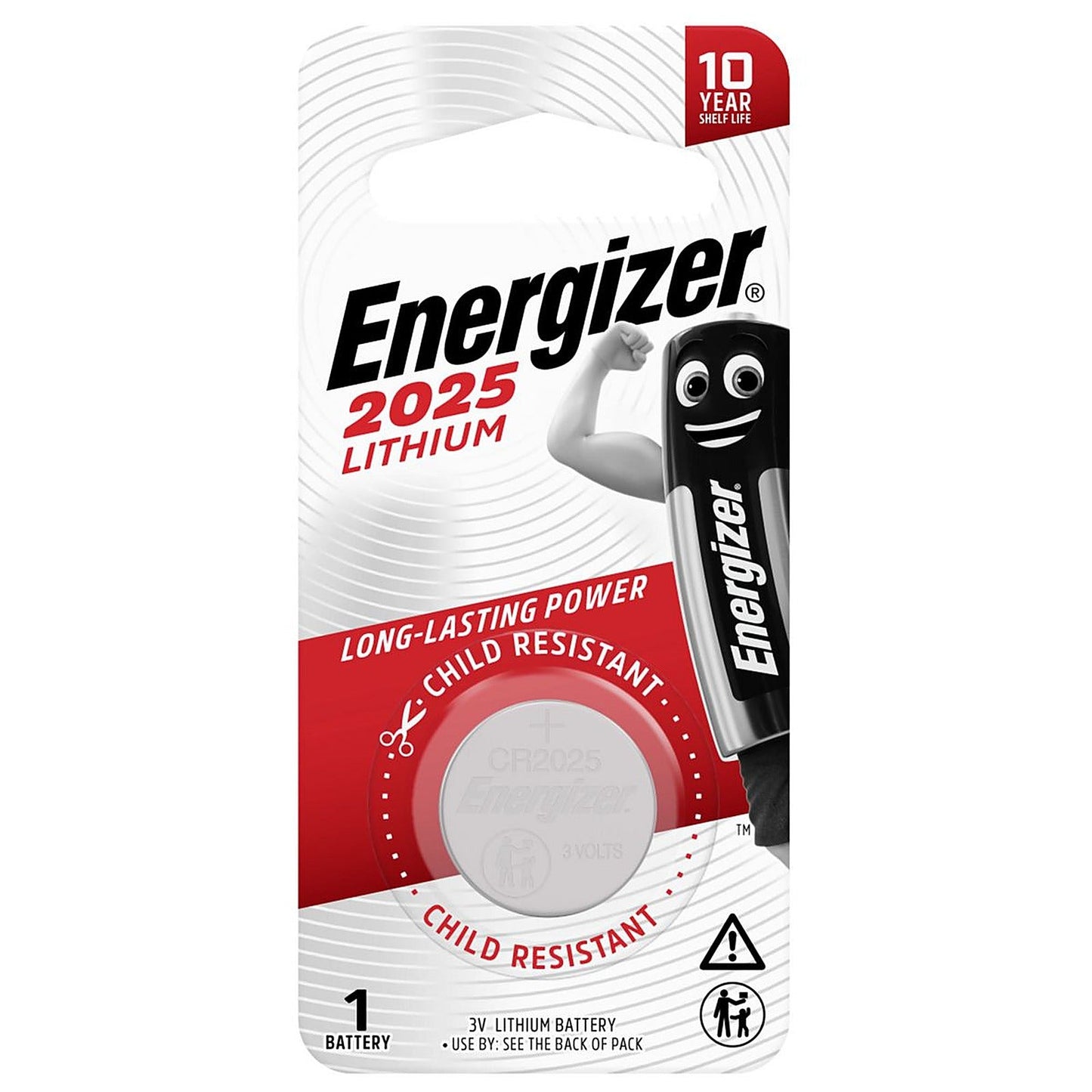Energizer Lithium Button Battery CR2025 — 1 Pack E303806000