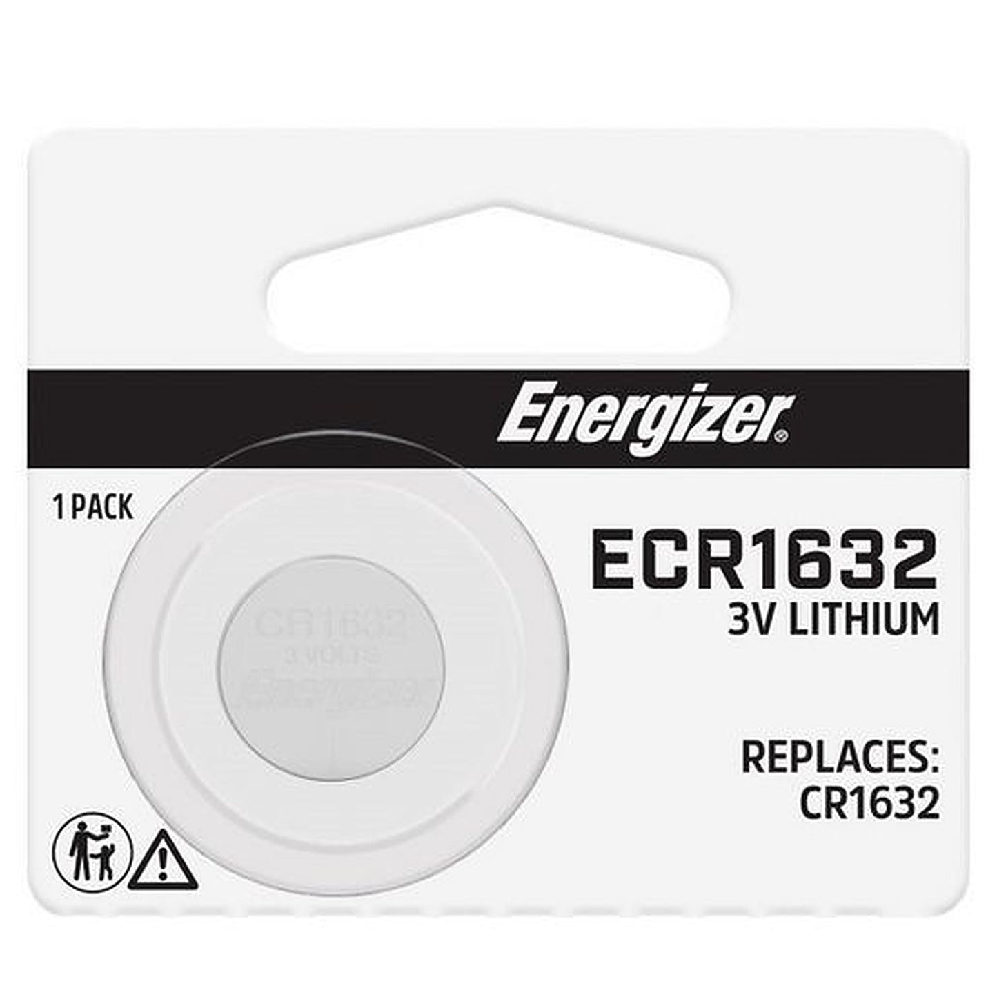 Energizer Lithium Button Battery CR1632 — 1 Pack E303806900
