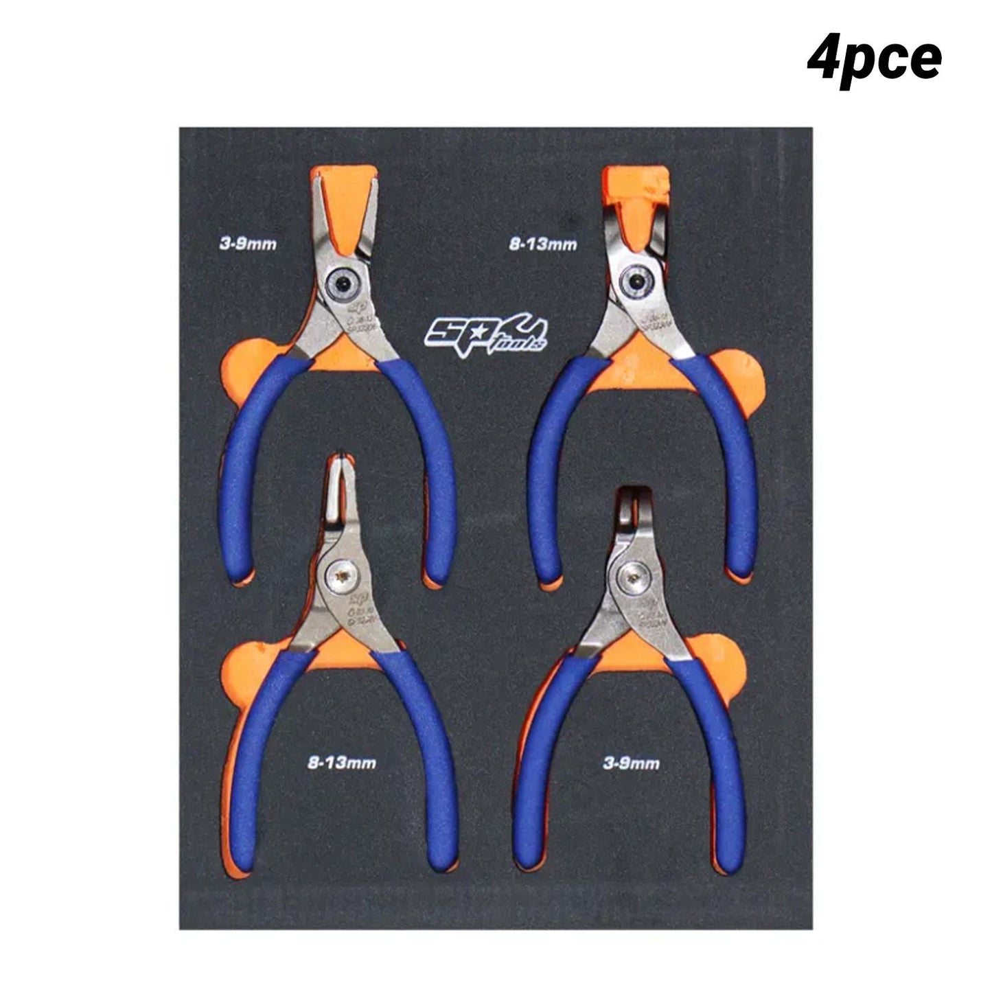 SP Tools SP32934 4pce 0.9mm Tip Circlip Plier Set