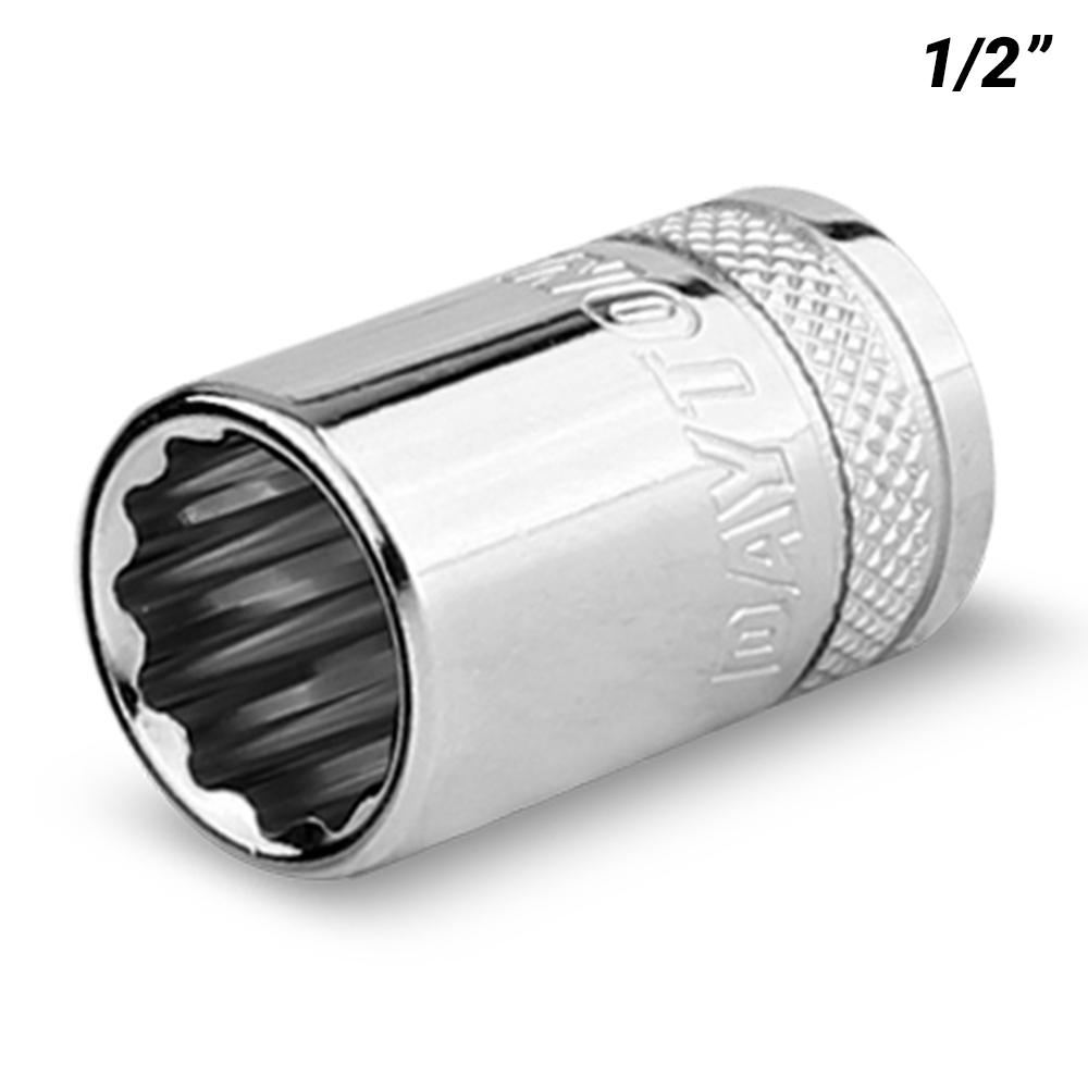 Daytona D14112SS 1/4" Drive 12 Point 1/2" AF Imperial Socket