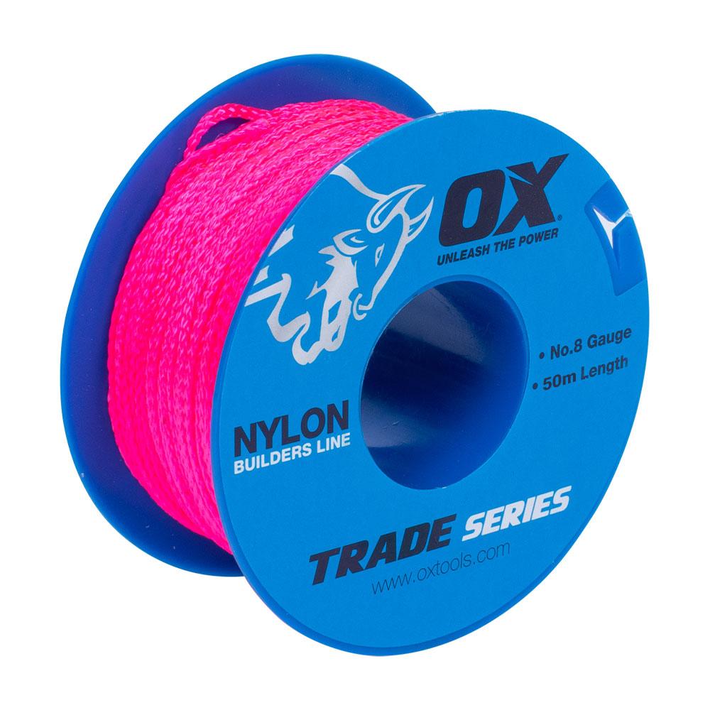 OX Tools OX-T102905 OX Trade 8# 50M Pink Builders Line