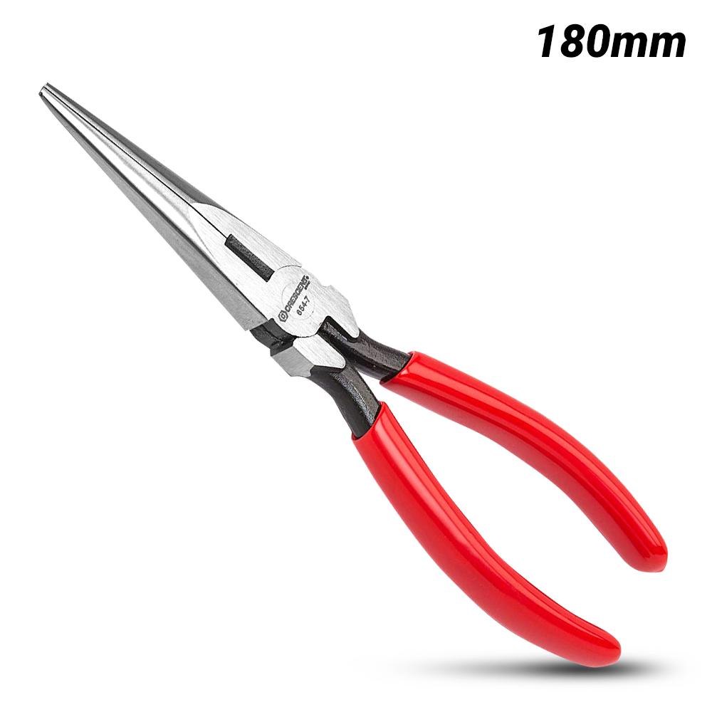 Crescent 6547CVN 190mm (7-1/2") Solid Joint Long Chain Nose Side Cutting Pliers