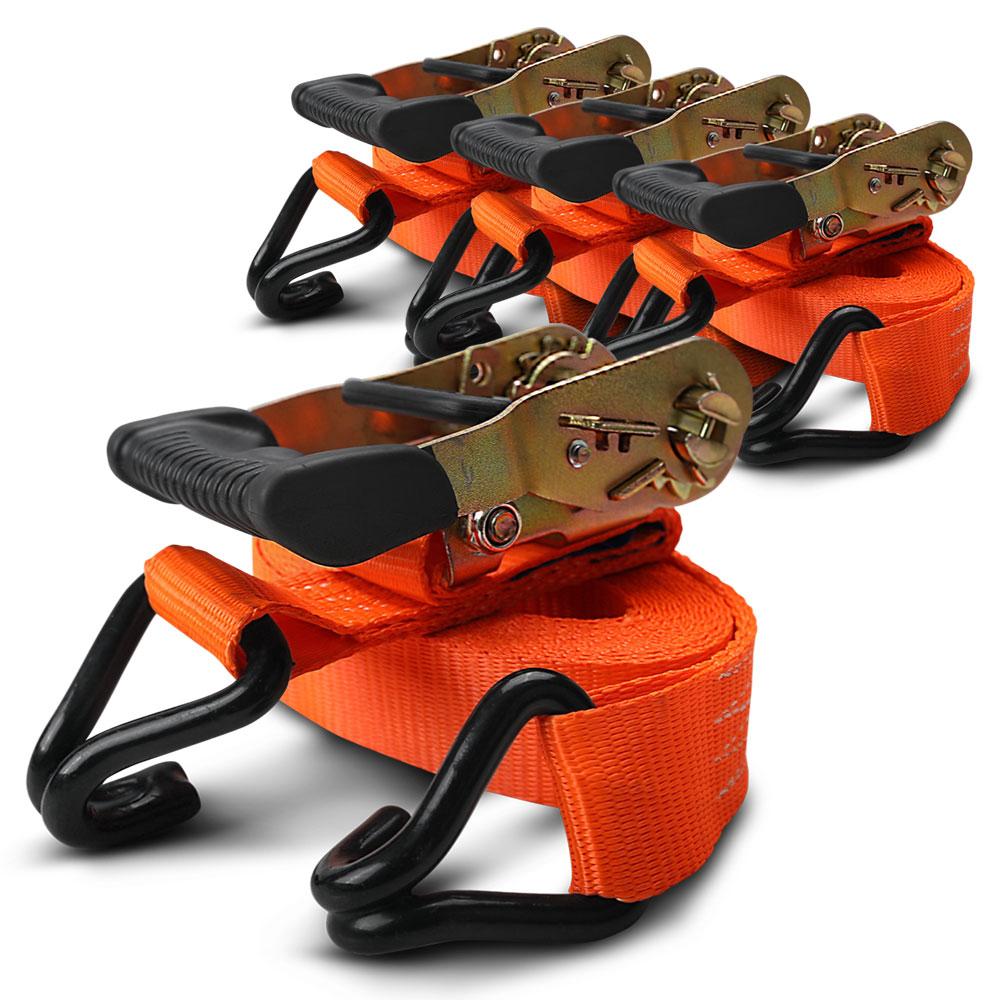 Ninja NIN5M 4-Pack 5m x 38mm Ratchet Tie Down Straps