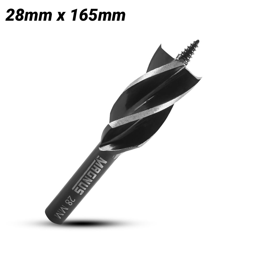 MAGNUS MAB28 1/4" Hex Shank 28mm x 165mm Auger Bit  4 Lute