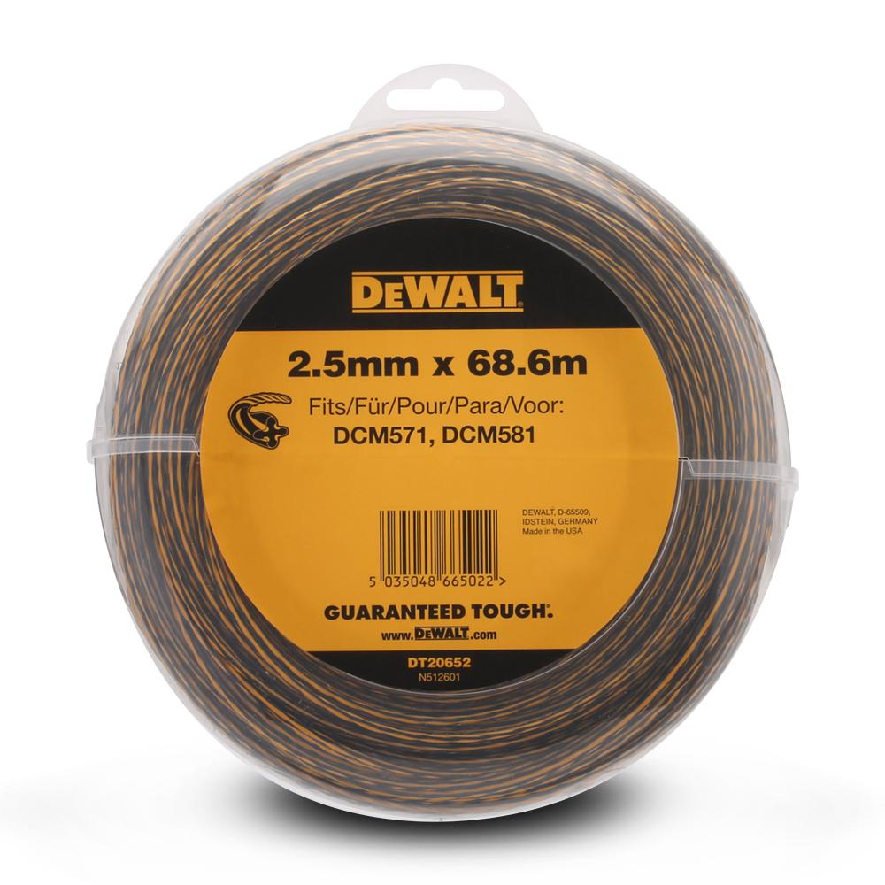 DeWalt DT20652-QZ 68m x 2.5mm String Trimmer Line Suits DCM5713N-XE