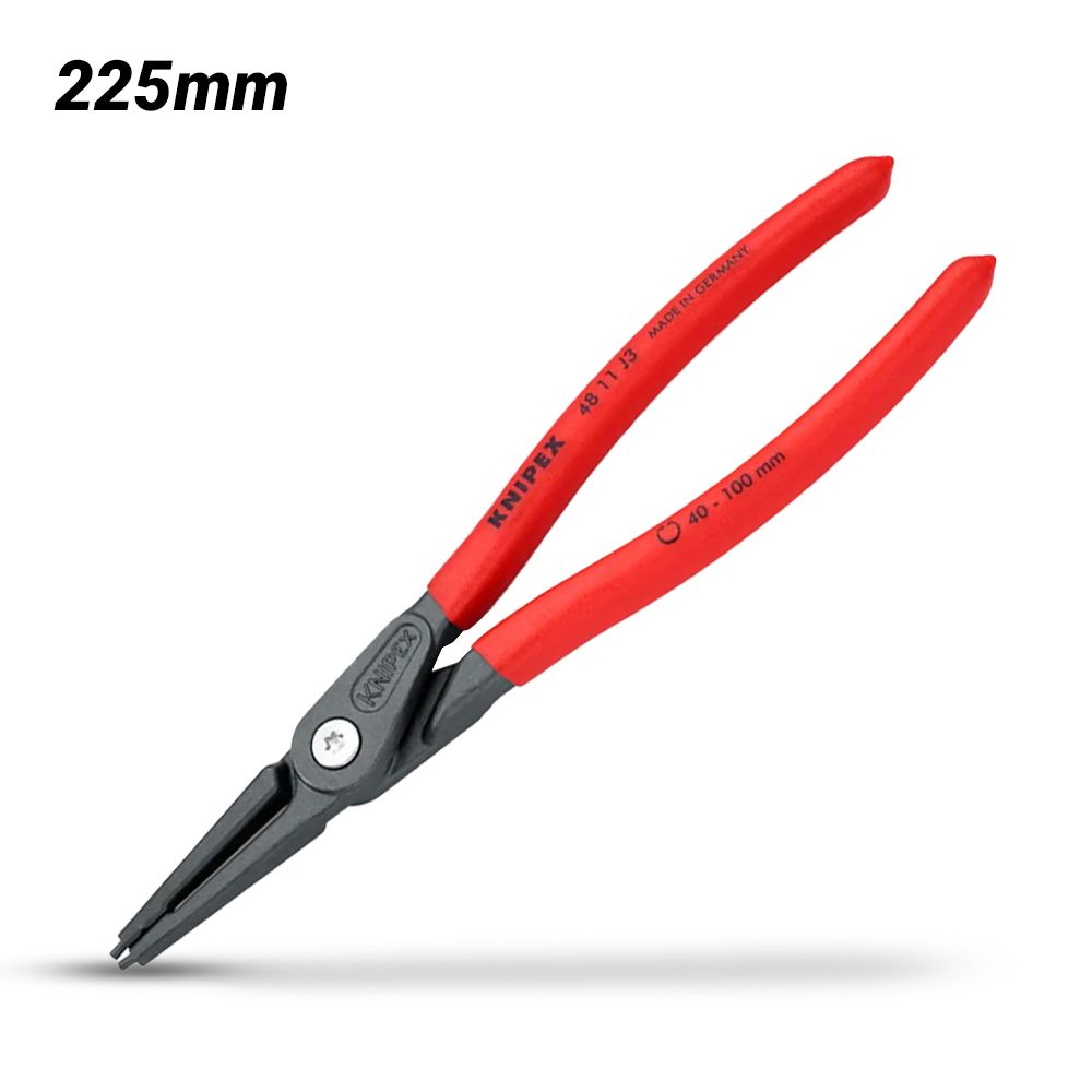 Knipex 4811J3SB 225mm Precision Straight Internal Circlip Plier