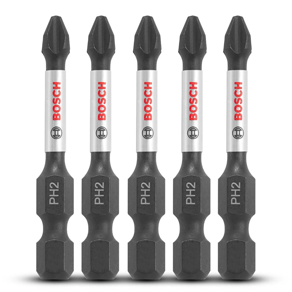 Bosch ITPH2205 (2.610.039.566) 5-Pack Impact Tough 1/4" 50mm PH2 Phillips Insert Screwdriver Bit