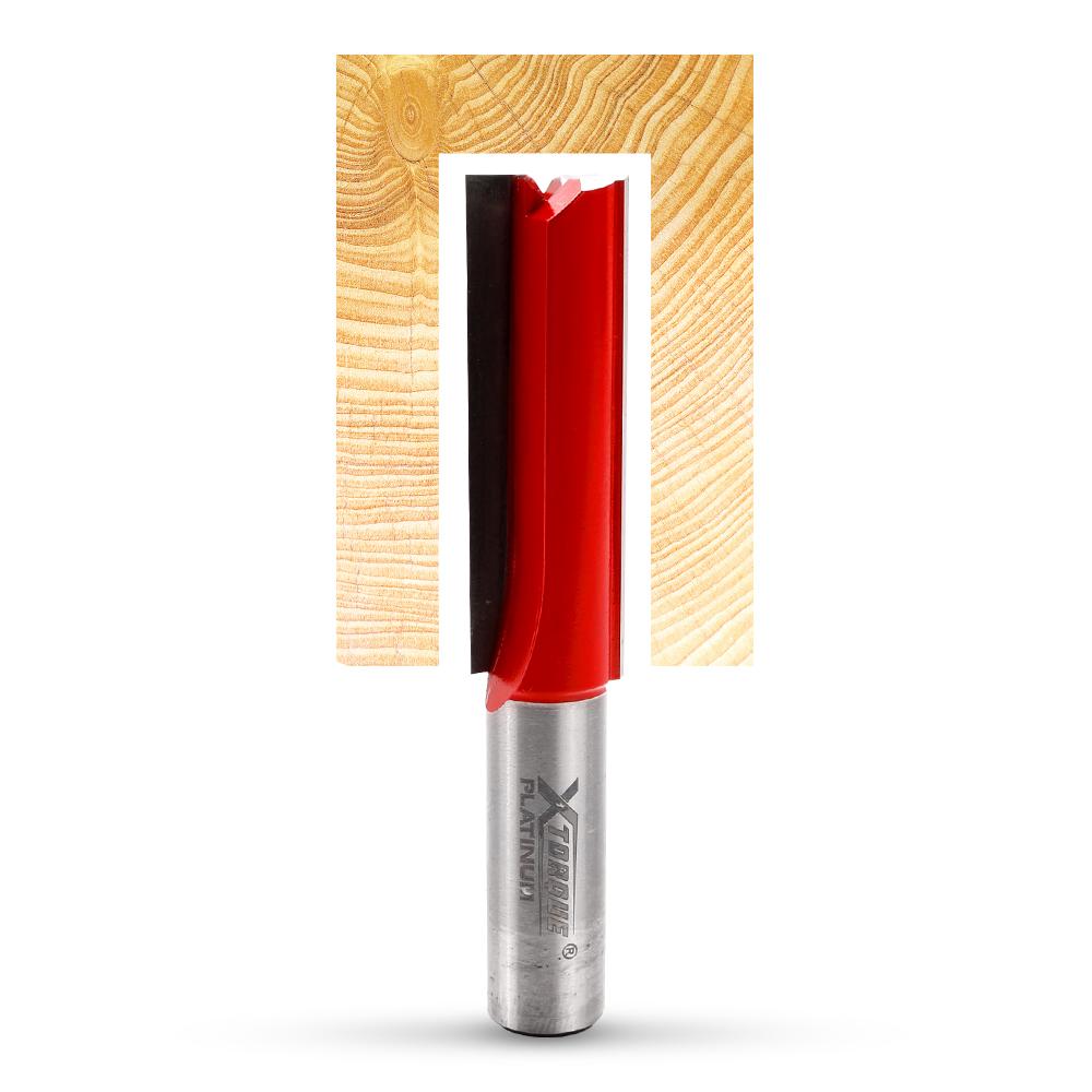 Xtorque XPL612 Platinum 16mm Straight XL Double Flute 1/2" Shank Router Bit