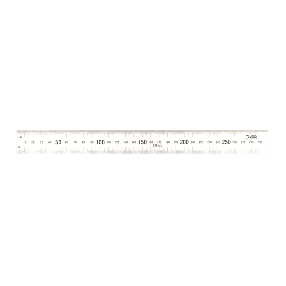 Toledo 300MSE 300mm Double Sided Stainless Steel Rule