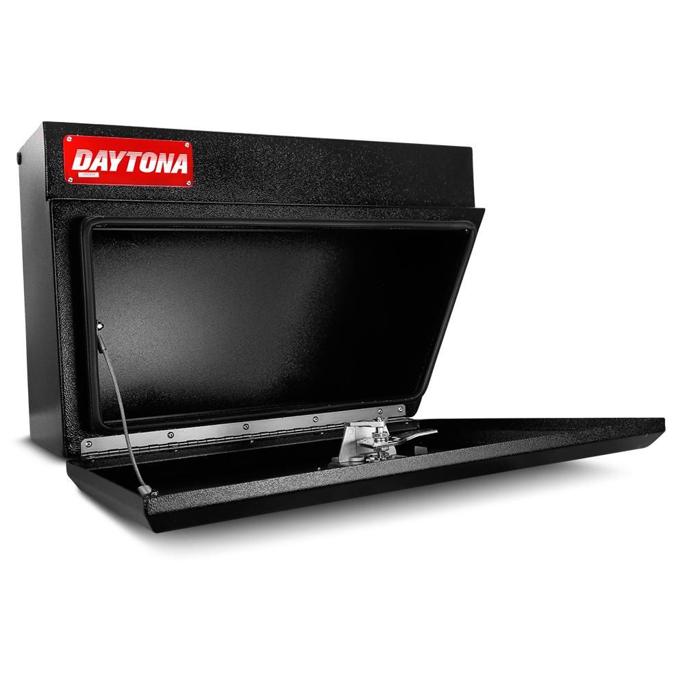 Daytona BUR660 2mm RIGHT 660mm x 420mm x 260mm Steel Underbody / Under Tray Black Storage Box