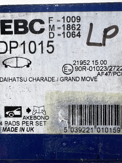 EBC Ultimax Premium Brake Pad Set DP1015
