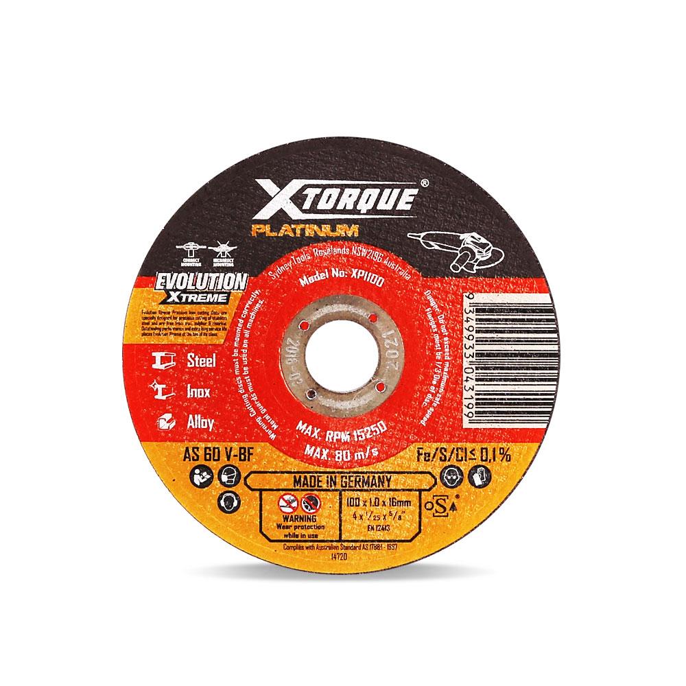 Xtorque XPI100 Platinum 100mm (4") 1.0mm Platinum Inox Cutting Disc - MADE IN GERMANY