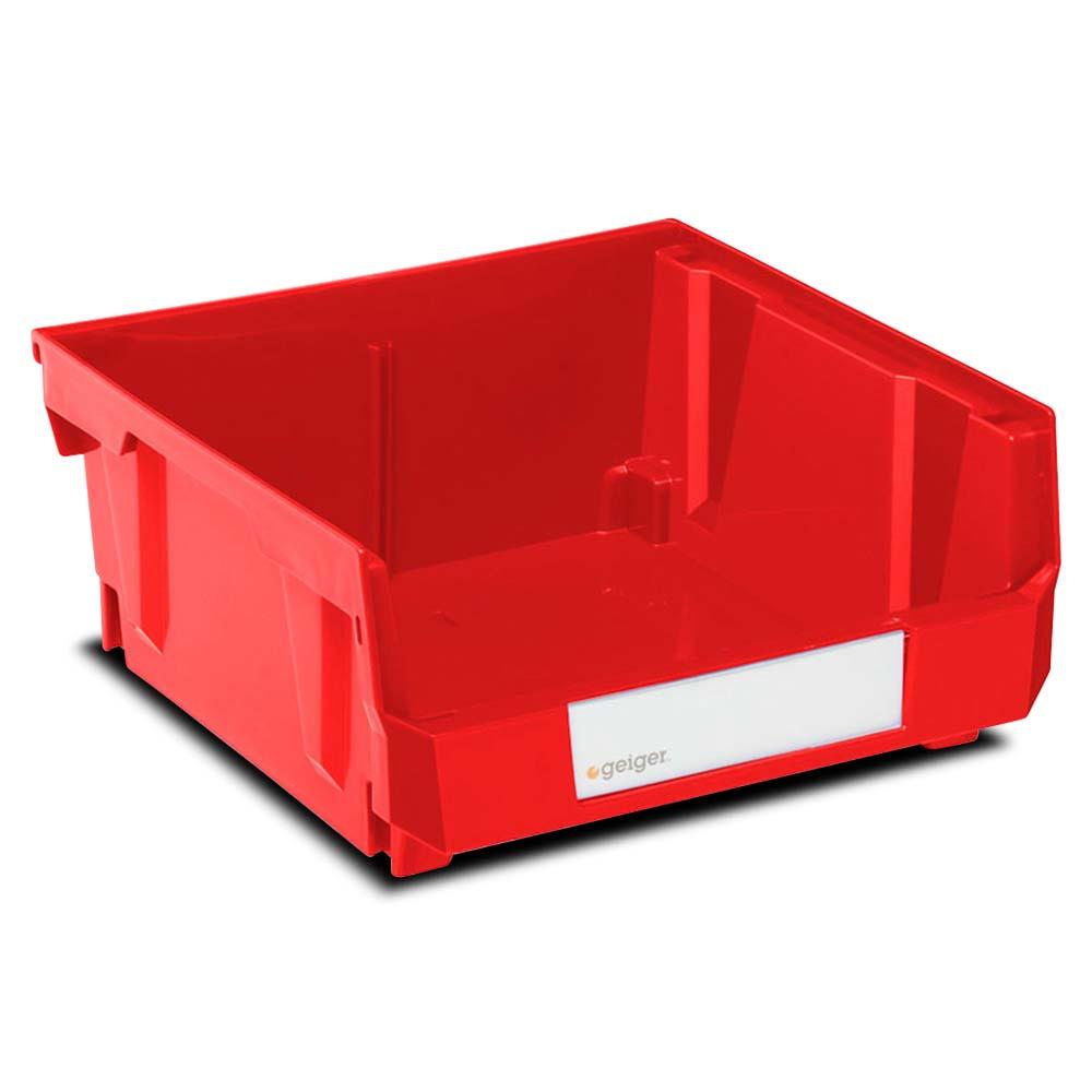 Geiger HB235R Medium HB Series Heavy Duty Duplex Storage Bin - Red