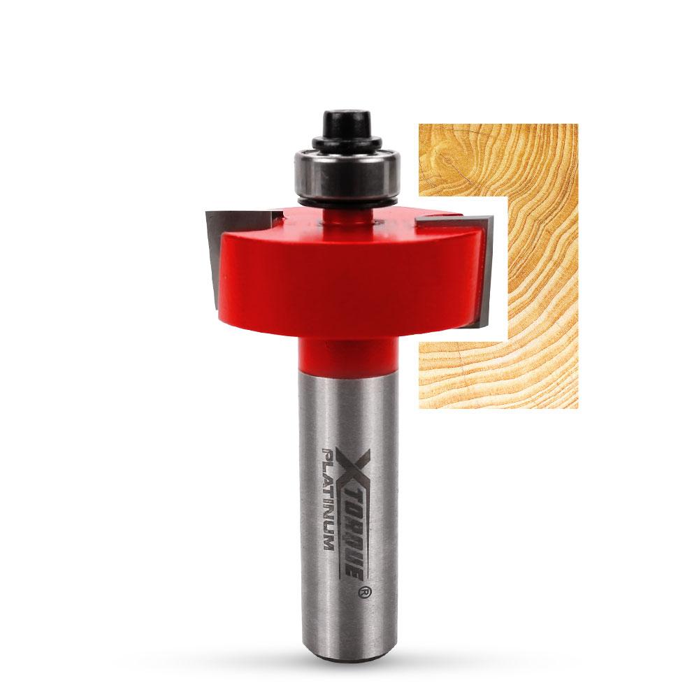 Xtorque XPR127 Platinum 8, 9, 5, 11 & 12.7mm Rabbeting Double Flute 1/2" Shank Router Bit
