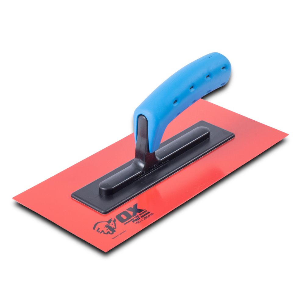 OX Tools OX-P408511 OX PRO Red Texture Finishing Trowel