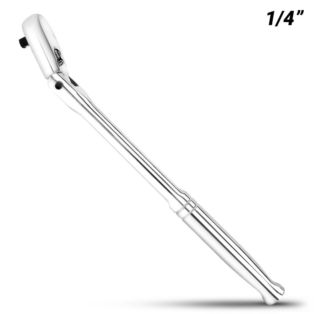 Daytona D14FHR 1/4" Drive 48T Flexible Head Reversible Ratchet 200mm Handle