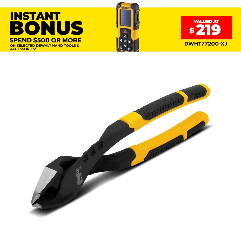 DeWalt DWHT74274 210mm (8") Diagonal Pliers with Prying Tip