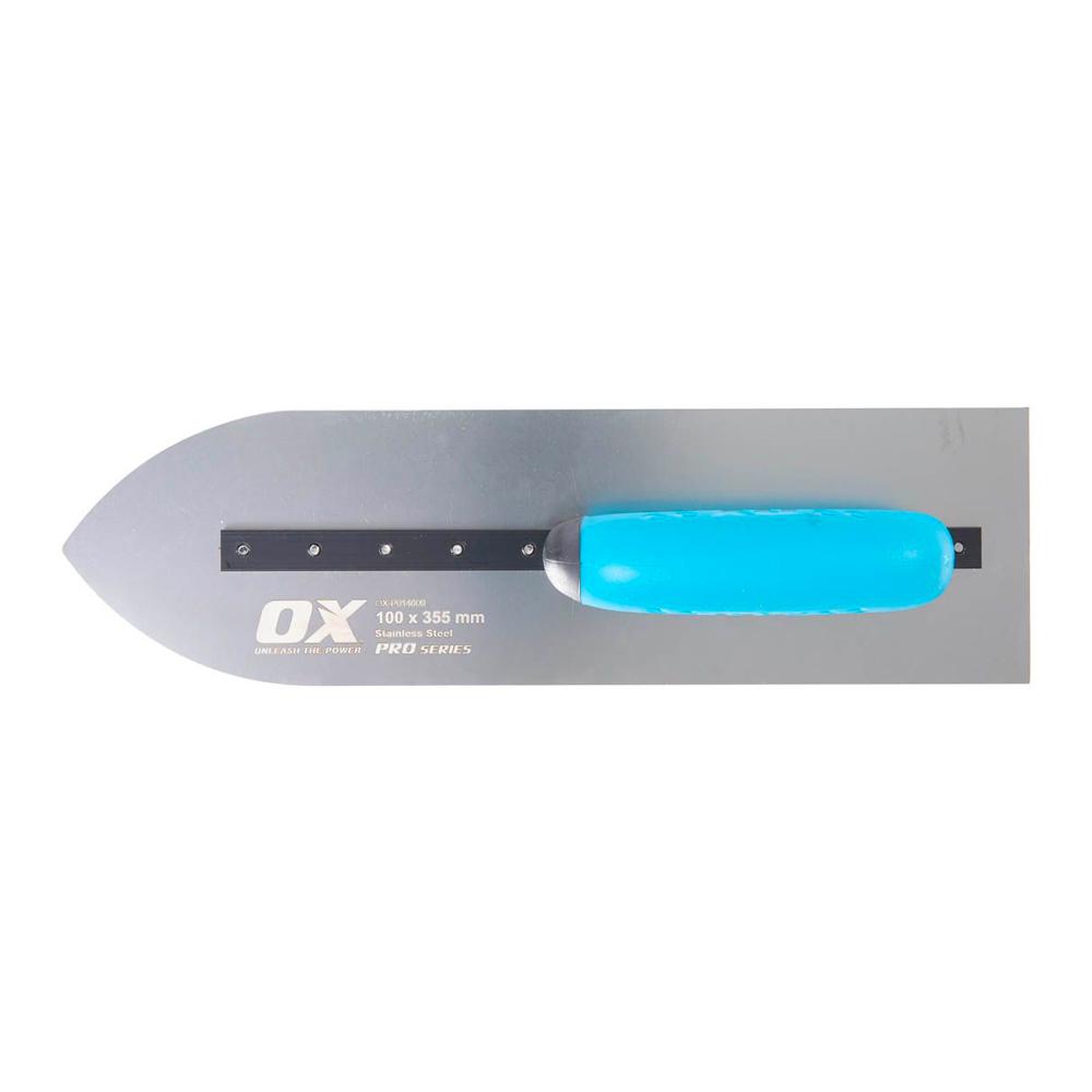OX Tools OX-P014609 OX Professional 100mm x 355mm S/S Pointed Finishing Trowel