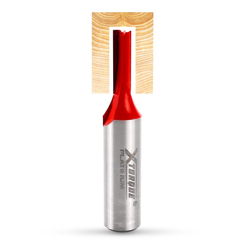 Xtorque XP612 Platinum 6mm Straight Double Flute 1/2" Shank Router Bit