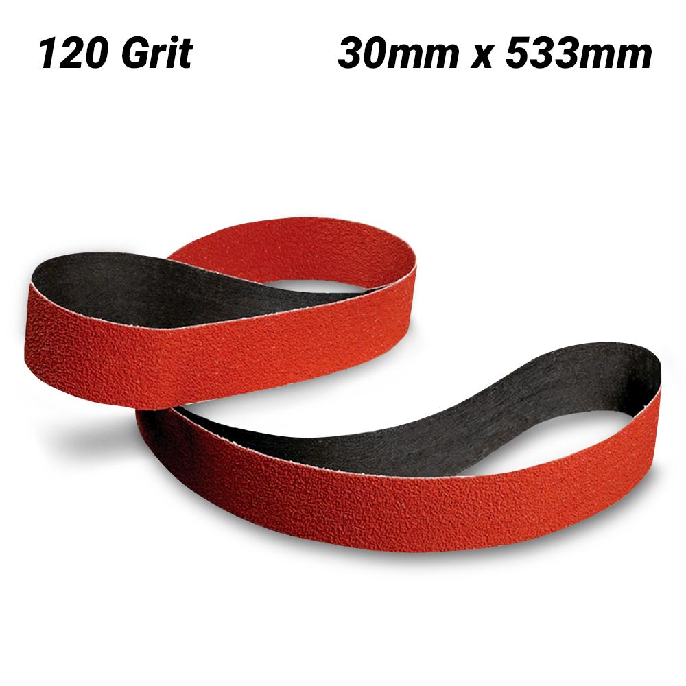 3M AC010610437 (947A) 30mm x 533mm Cubitron II 947A 120 Grit Cloth Belt