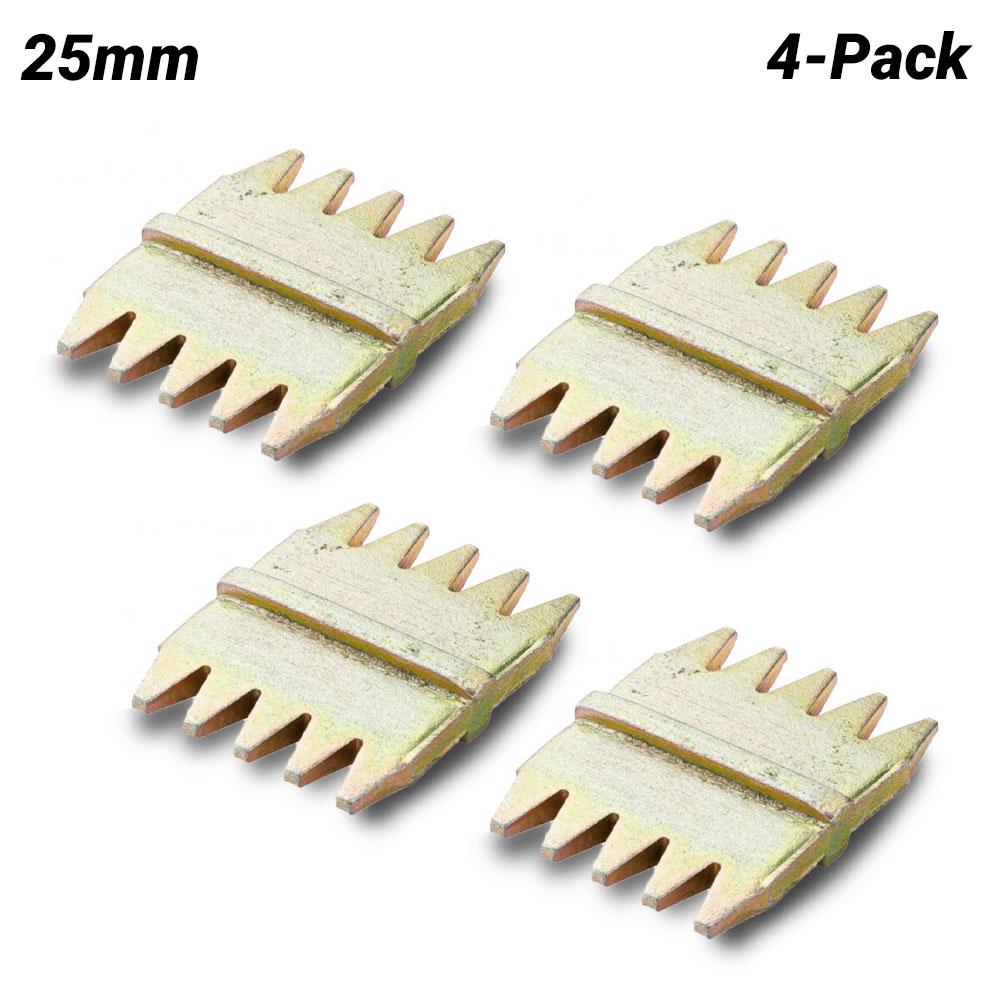 OX Tools OX-P080725 4-Pack 25mm Scutch Combs