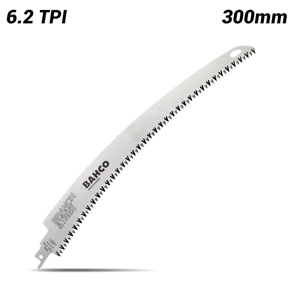 Bahco 3943-C30-JT-M 300mm 6.2TPI Reciprocating Curved Medium Cut Saw Blade