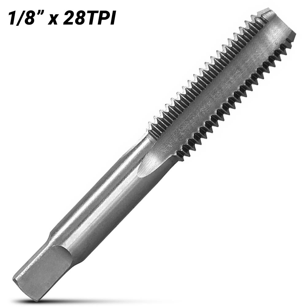 Bordo 4248-1/8B 1/8" x 28TPI BSPT RC Series Pipe Taper Bottoming Chrome Alloy Tap