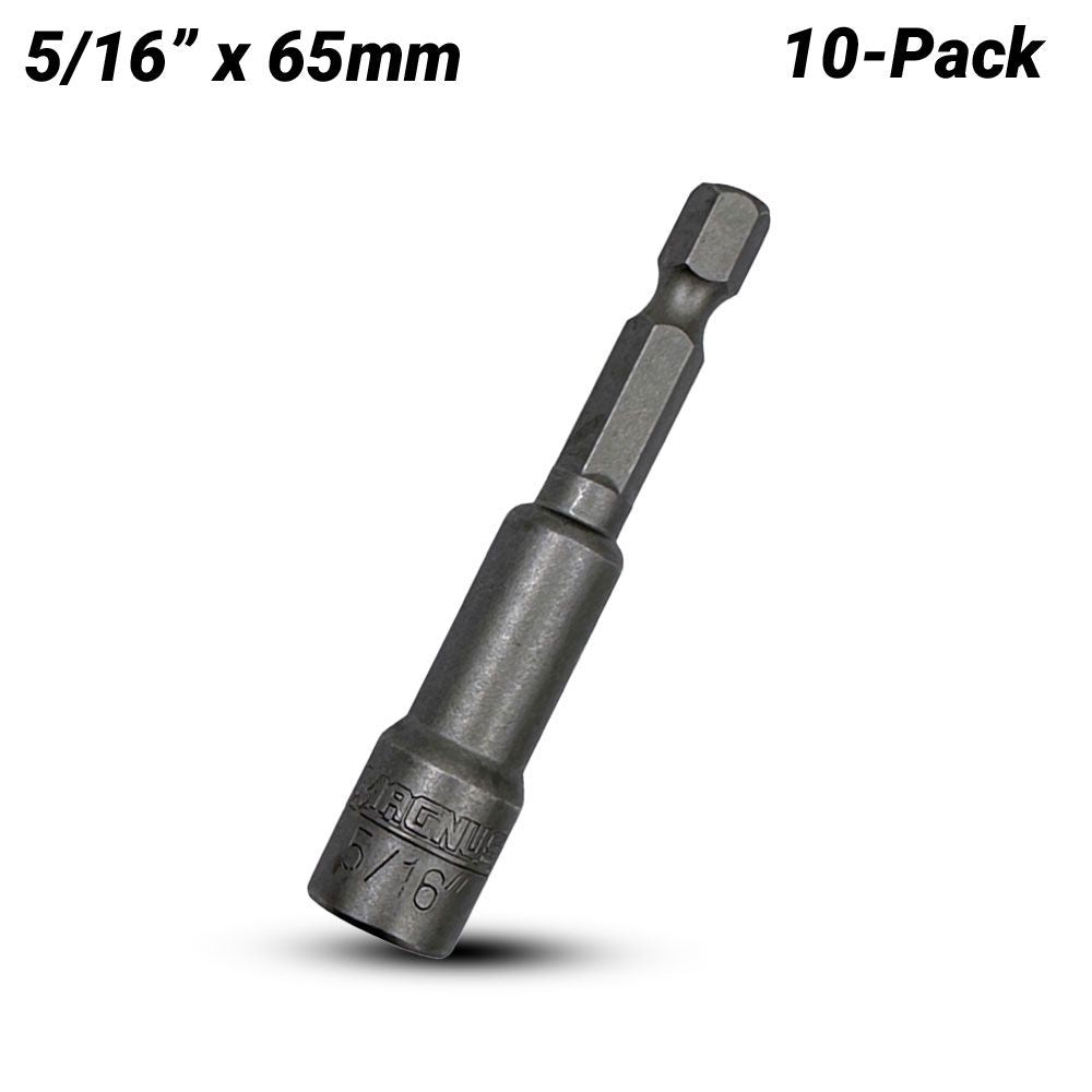 MAGNUS MMNS65516 10pce 5/16" X 65mm Magnetic Nut Setter