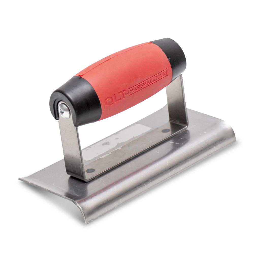 Marshalltown MTHESG63 152mm x 76mm DuraSoft Grip 10mm Radius Carbon Steel QLT Straight End Edger