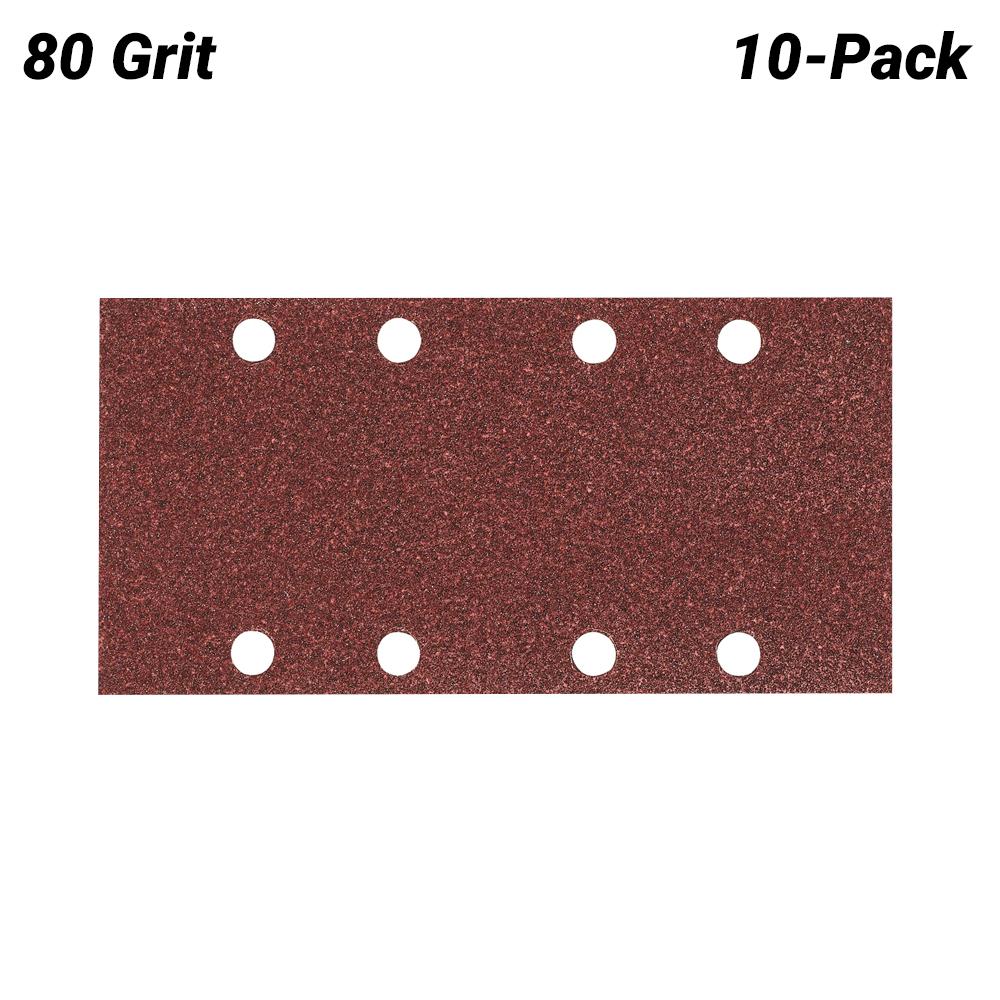 Makita P-31859 10-Pack 80 Grit 1/3 Abrasive Sheet Punched