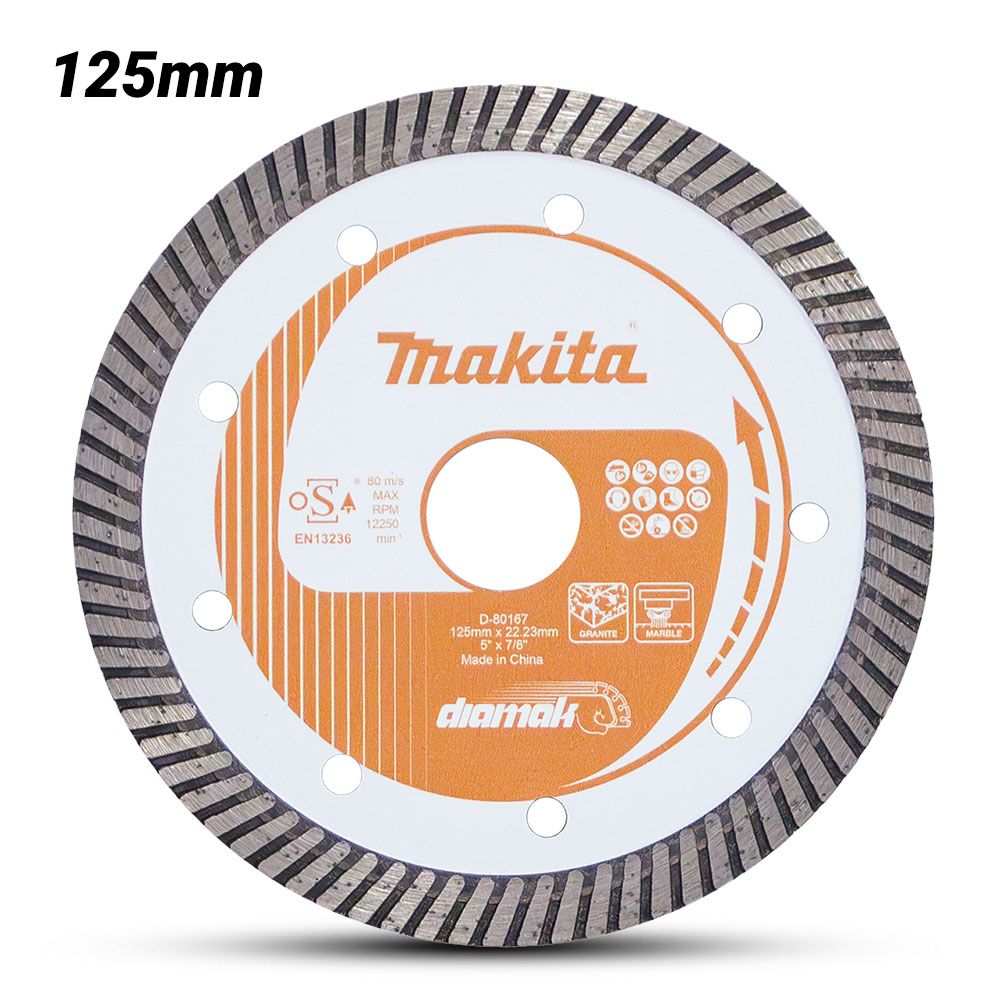 Makita D-80167 125mm x 22.23mm/20mm DIAMAK Turbo Diamond Blade