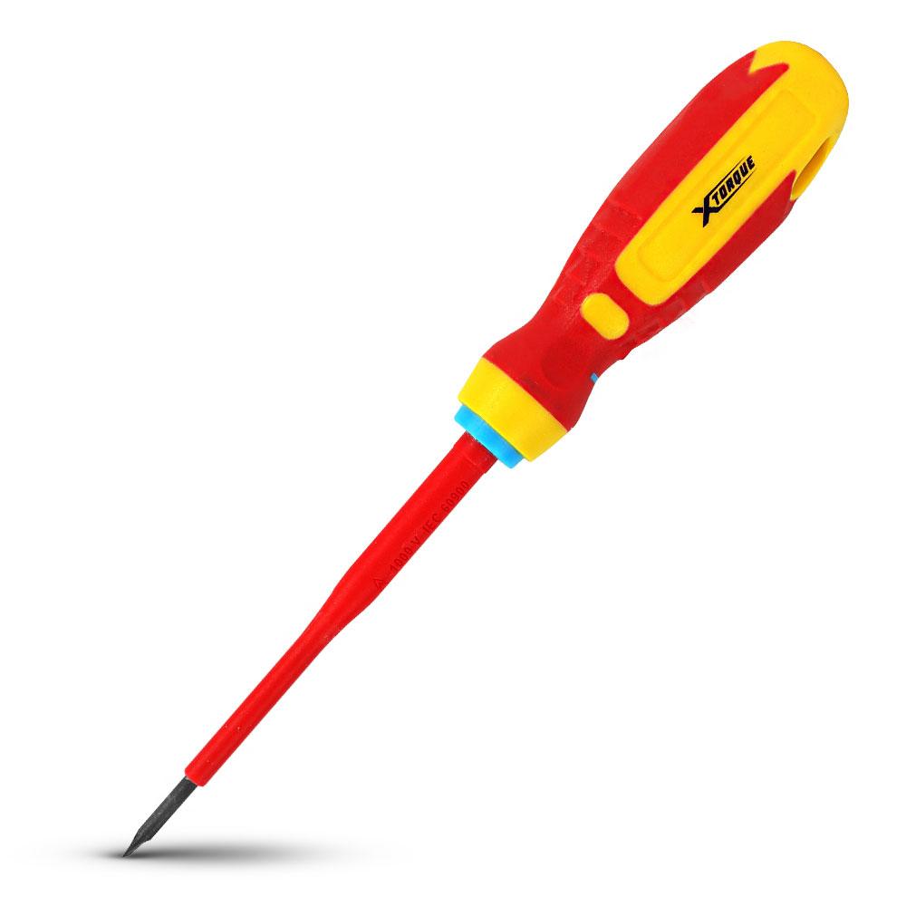 Xtorque XSS4100 4.0 x 100mm Slotted Slimline VDE Screwdriver