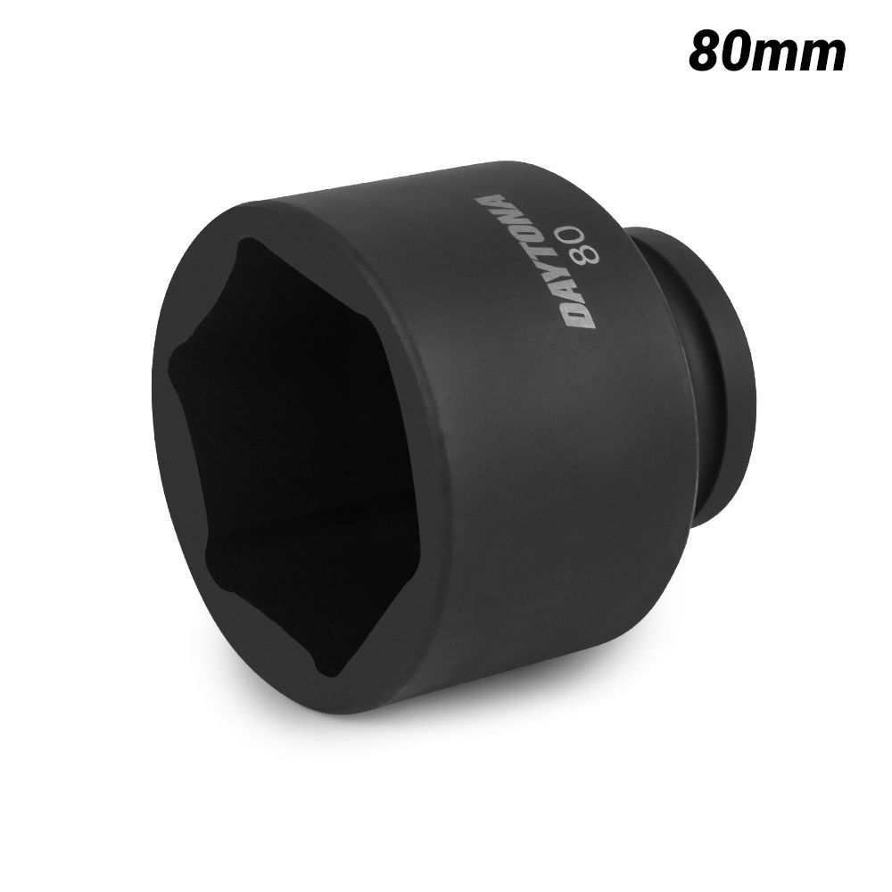 Daytona D1S80MM 80mm 1" Drive 6 Point Metric Impact Socket