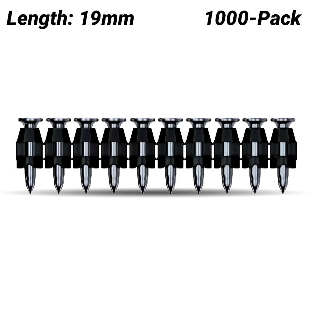 Bosch 1.600.A02.F4U (NM-19) 1000-Pack 19mm Metal/Steel Nails To Suit GNB 18V-38 Nailer