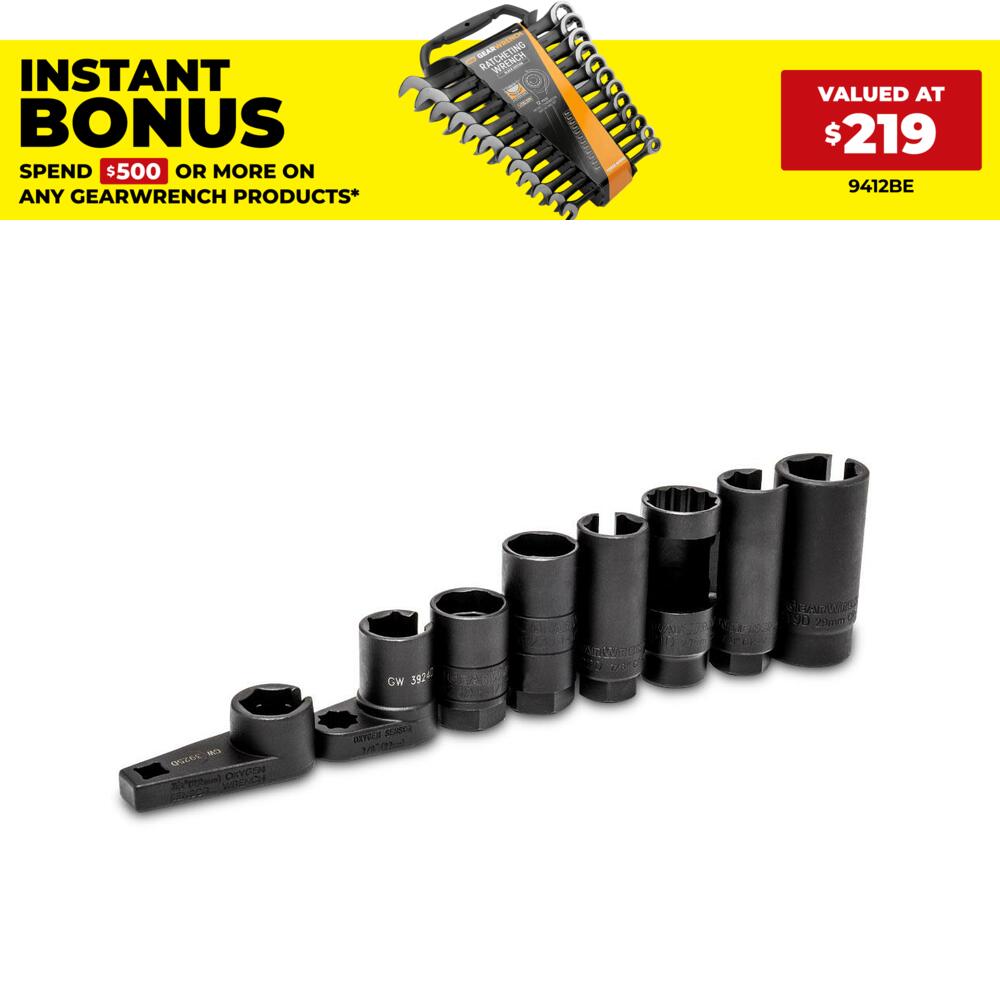 GEARWRENCH 41720 8pce Sensor and Sending Socket Set