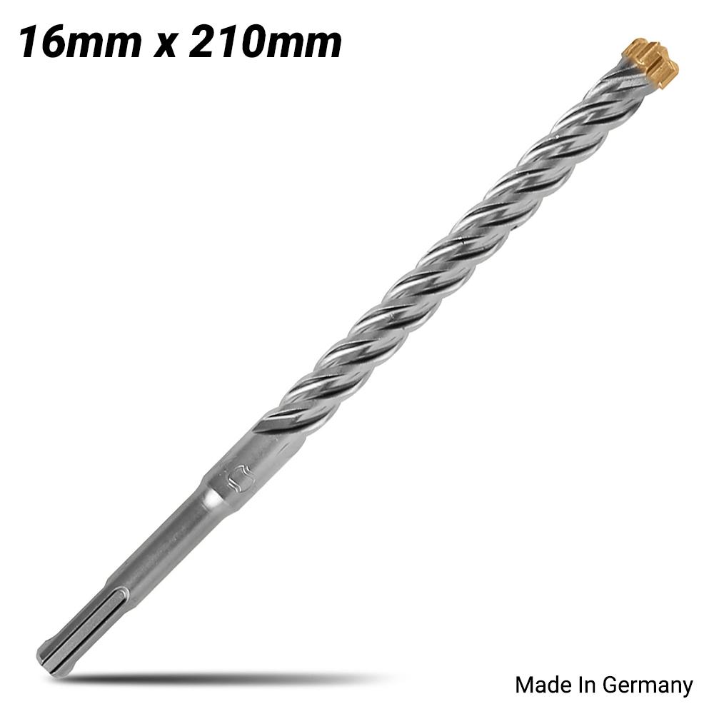 Xtorque X162104 Platinum SDS PLUS 16mm x 210mm Platinum 4 Cutter Drill Bit - MADE IN GERMANY