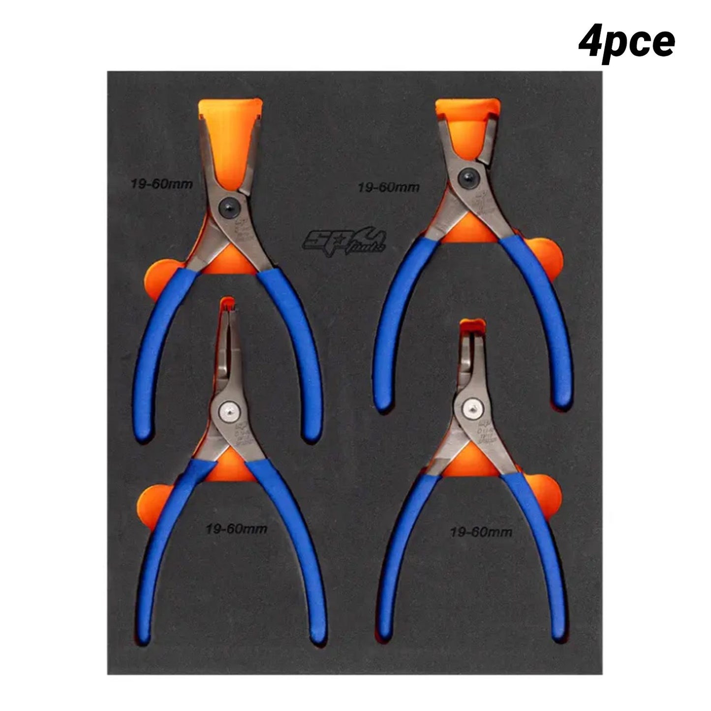 SP Tools SP32936 4pce 1.8mm Tip 19mm-60mm Circlip Plier Set