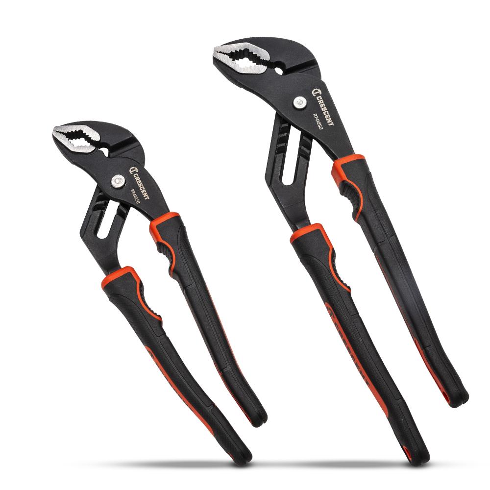 Crescent RT400SGSET2-05 2pce 10" & 12" Grip Zone V-Jaw Tongue & Groove Plier Set