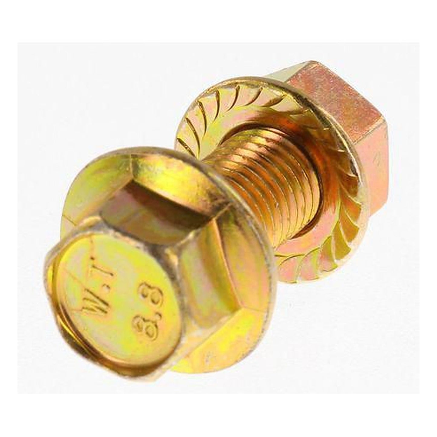 Champion High Tensile Hex Flange Bolts & Nuts M10 x 25 x 1.25mm 14AF Grade 8.8 — Pack of 6