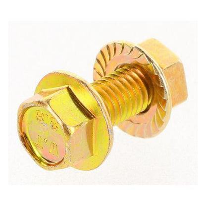 Champion High Tensile Flanged Hex Set Screws & Nuts M8 x 20mm 12AF Grade 8.8 — Pack of 10