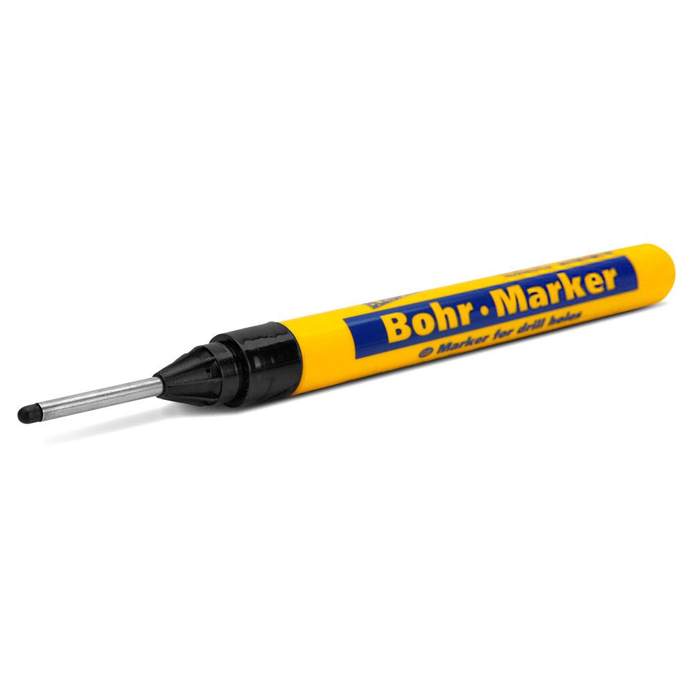 Bleispitz 0587 Single Quick Dry Extra Long Tip Black Drill Hole Marker - MADE IN GERMANY