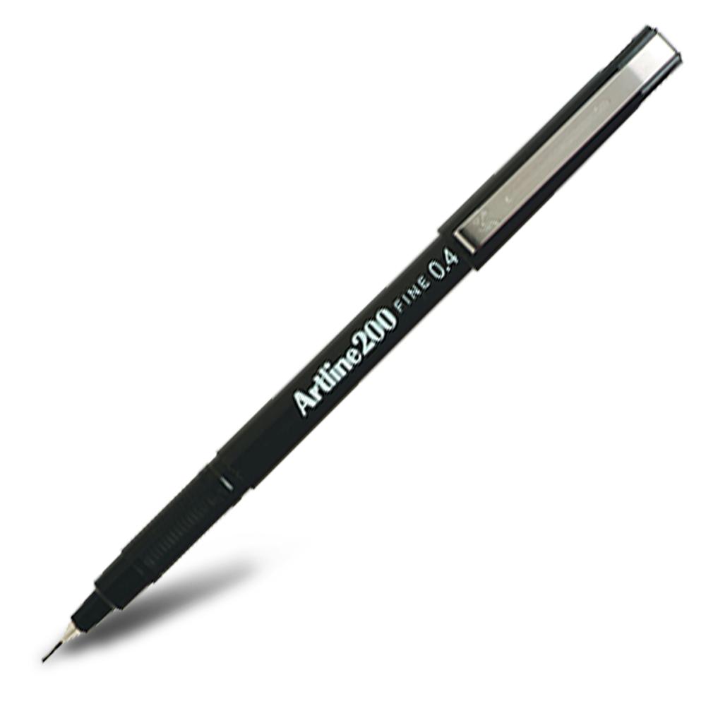 Artline 120001 0.4mm Black 200 Fineline Pen