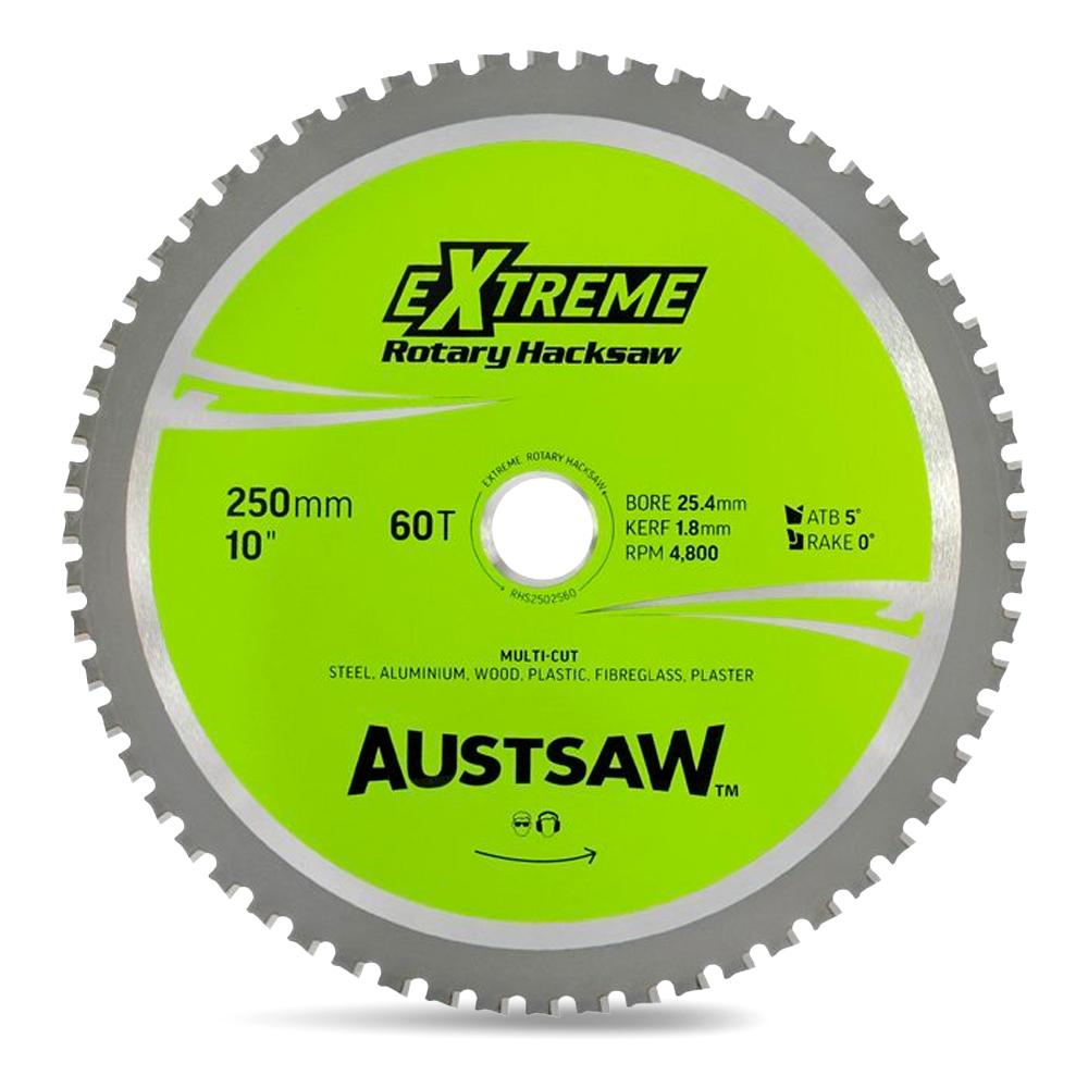 Austsaw RHS2502560 250mm x 25.4mm x 60T Rotary Hacksaw Circular Saw Blade