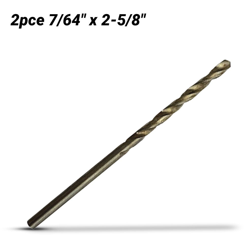 Makita D-80690 2-Pack 7/64" x 2-5/8" HSS-GS Metal Drill Bit