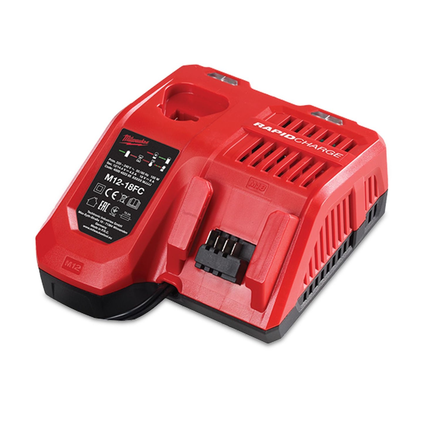 Milwaukee M12-18FC 12V - 18V Multi Voltage Rapid Battery Charger